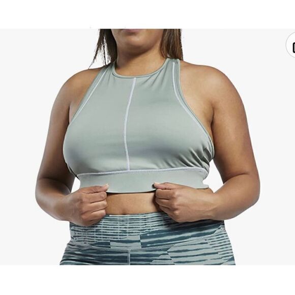 Core 10 Women's Longline Light Support Crop Top - Picture 1 of 7